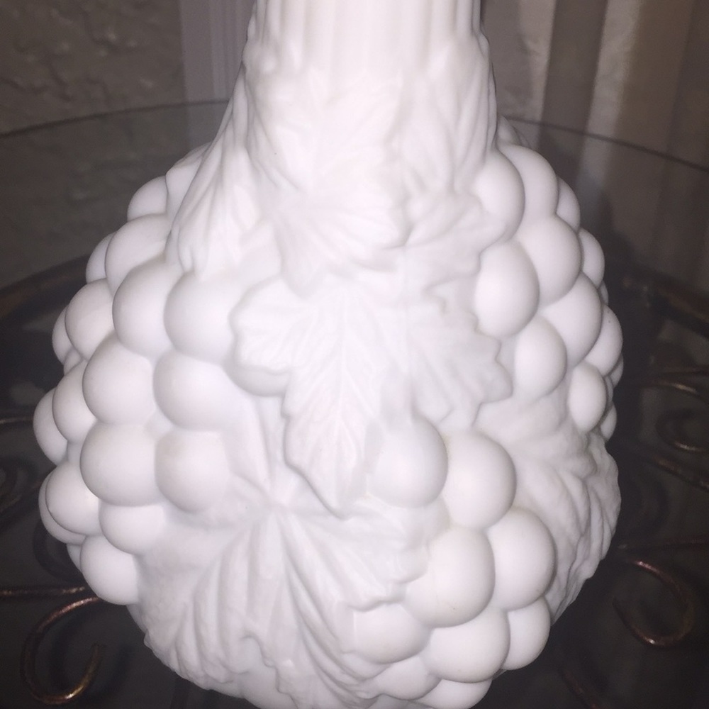 Vintage Milk Glass Vase - Picture 2 of 5